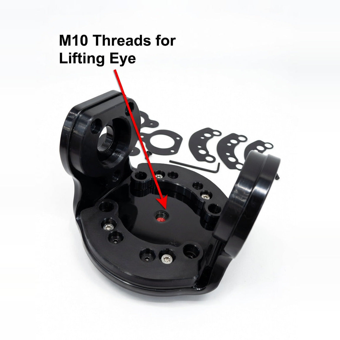 Single Pin Tight Spot – M10 threads for the lifting eye