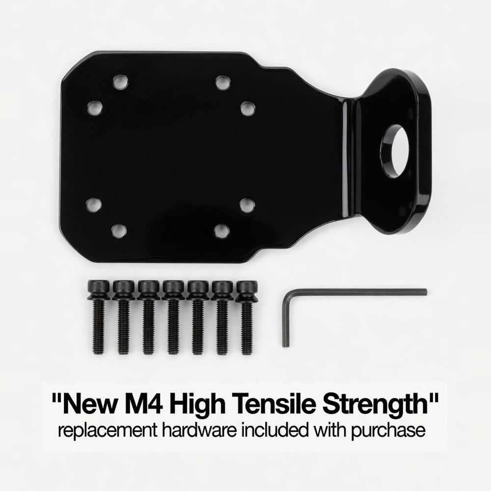 Doubler Plate – plate with new M4 high tensile strength replacement hardware and Allen wrench