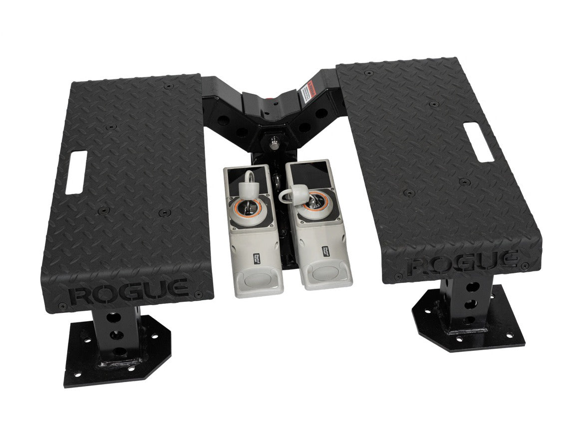 Dual Voltra Plate – Rogue T-Bar Row Offset Drop Mount Adapter