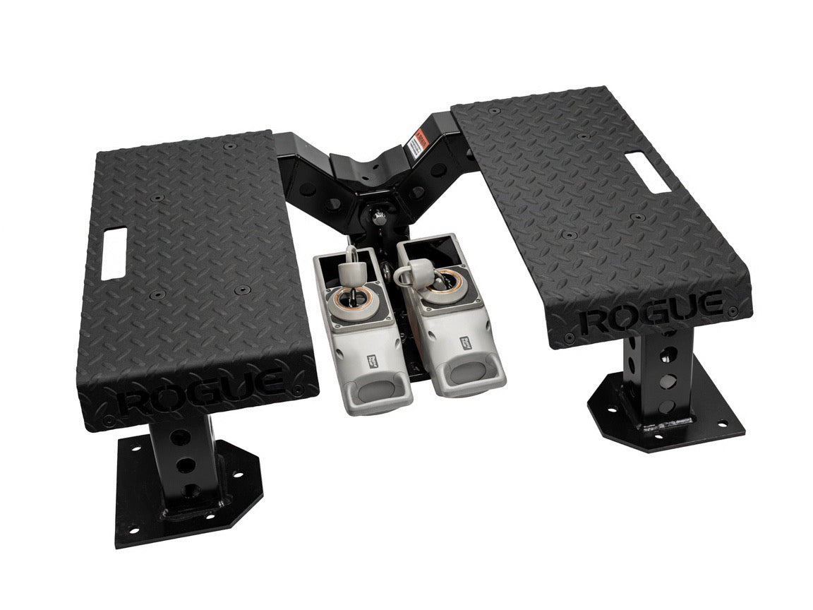 Dual Voltra Plate – Rogue T-Bar Row Offset Drop Mount Adapter