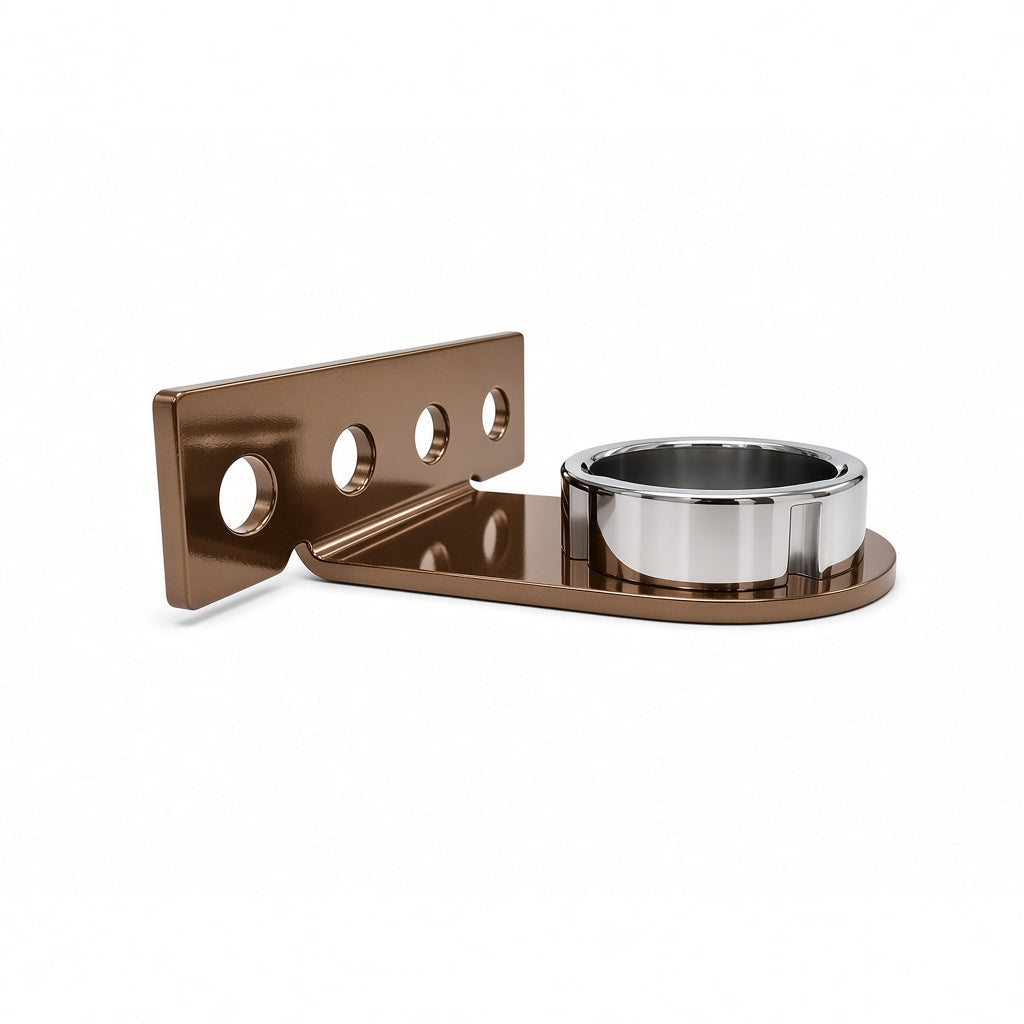 Side Mount 60mm Bronze with DIY Dock — angled hero