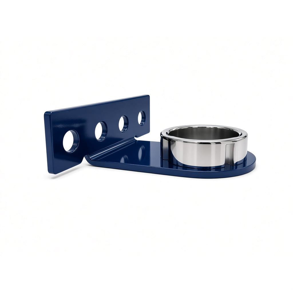Side Mount 60mm Gloss Blue with DIY Dock — angled hero