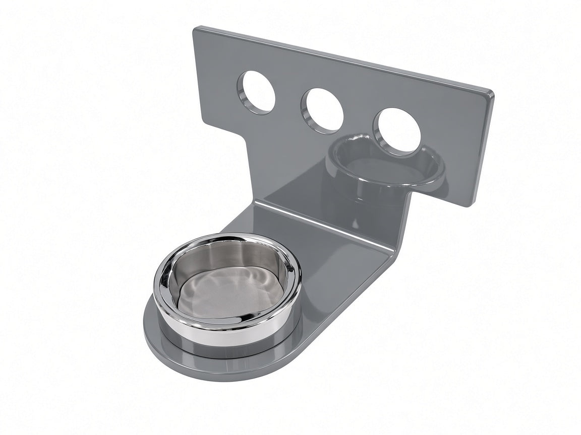 Side Mount 5 inch drop Gloss Gray with DIY Dock and VOLTRA I — angled hero