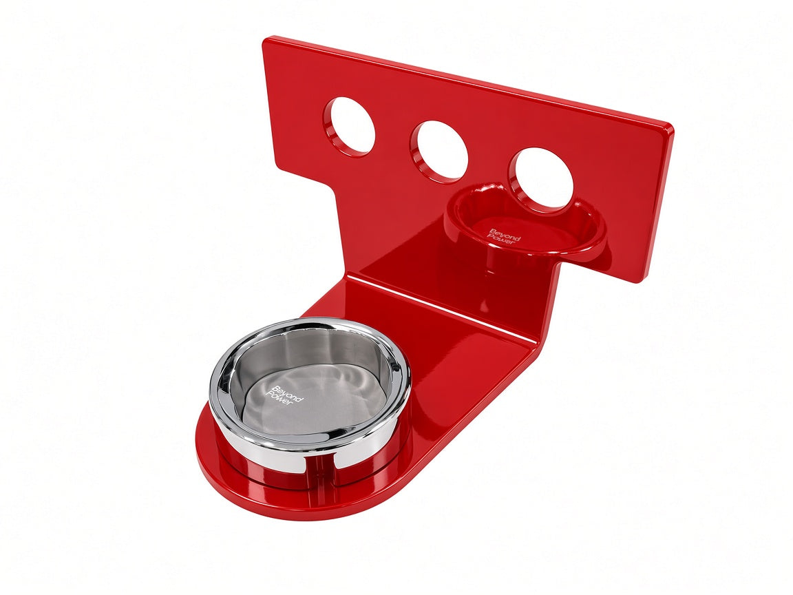 Side Mount 5 inch drop Gloss Red with DIY Dock and VOLTRA I — angled hero