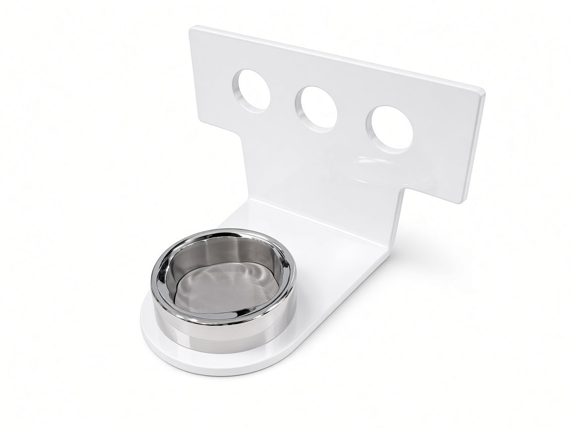 Side Mount 5 inch drop Gloss White with DIY Dock and VOLTRA I — angled hero