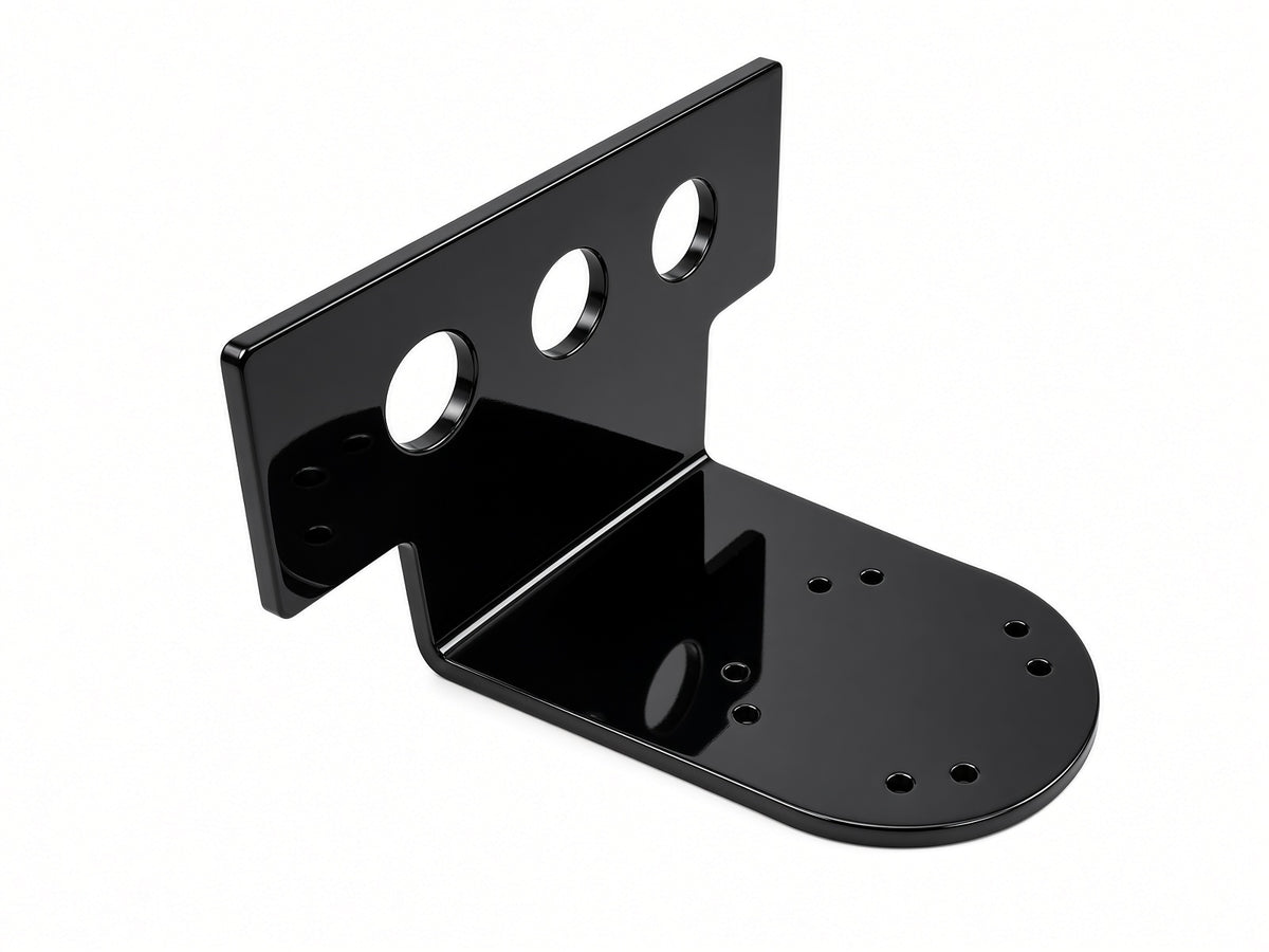 Side Mount 5 inch drop bare plate — angled