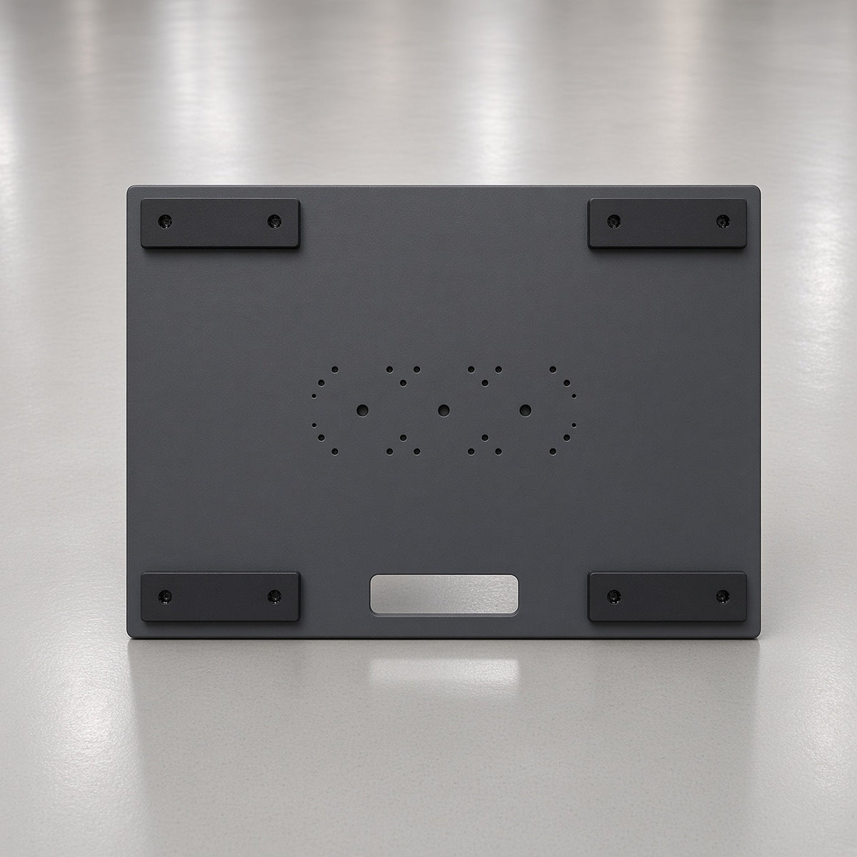 Underside of the Travel Platform showing the four thermoplastic feet